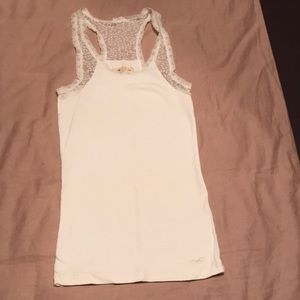 Hollister racerback tank with lace